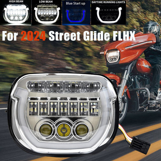 LED Headlight DRL High Low Beam For Harley Street Glide FLHX 2024 FLHXSE 2023-2024 Plug&Play