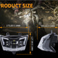 LED Headlight w/ Black Fairing High Low Beam Kit For Kawasaki KLX450R KLX125 KLX150L D-TRACKER 125