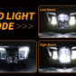 LED Headlight w/ Black Fairing High Low Beam Kit For Kawasaki KLX450R KLX125 KLX150L D-TRACKER 125