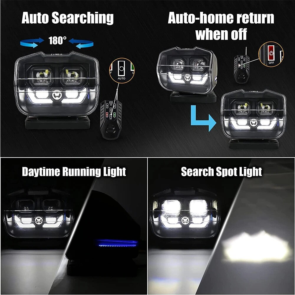 50W LED Fernbedienung Marine Boot Auto LKW Suchscheinwerfer Wireless Spotlight