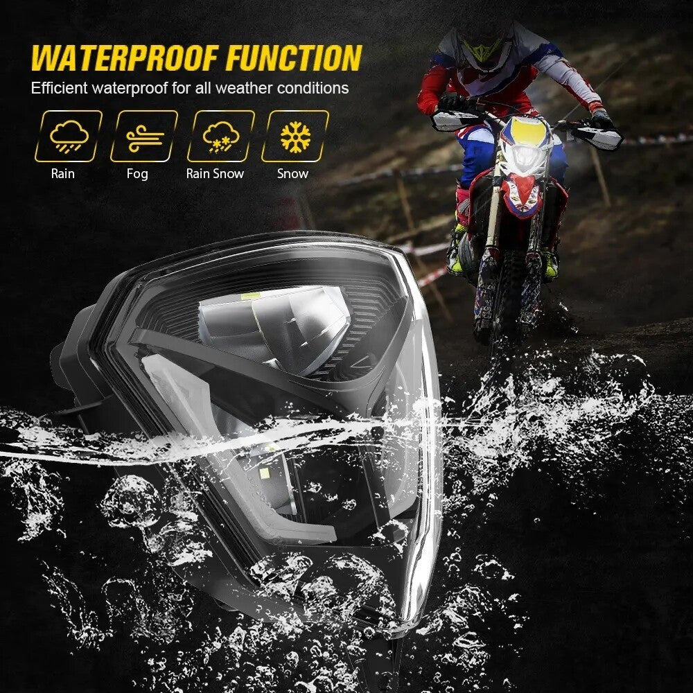 LED Headlight with Hi-Lo Beam DRL for Beta RR 50 125 200 250 300 350 390 430 480 2T 4T Xtraine