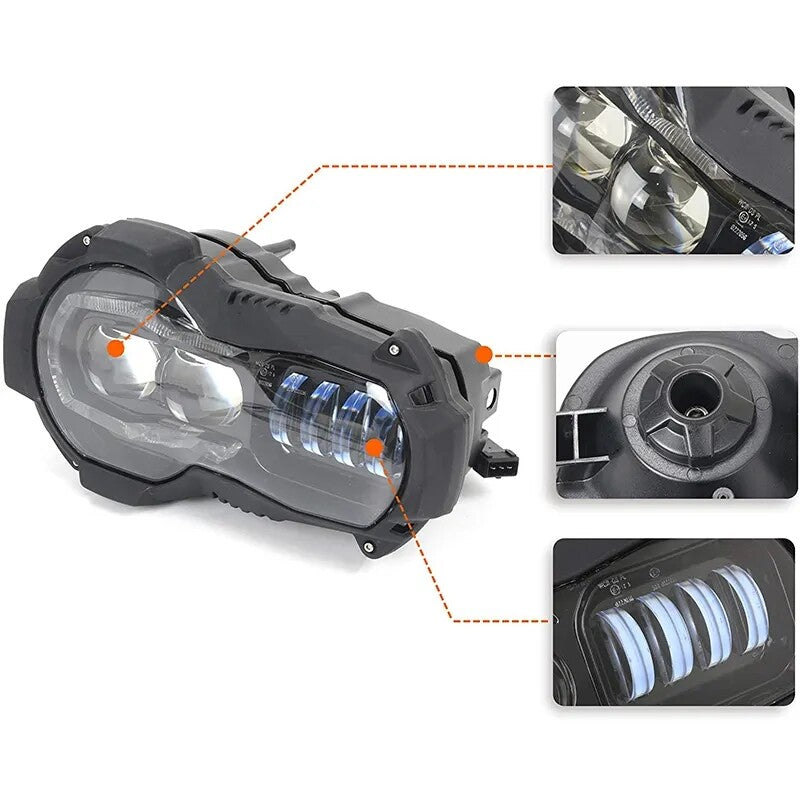 E24 LED Headlight Daytime Running Light For BMW R1200 GS 2005-2012 R1200GS Adventure 2006 2007-2013
