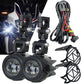 LED Fog Lights Driving Lamp W/ Relay for BMW R1200GS/ADV K1600 R1200 Plug & Play