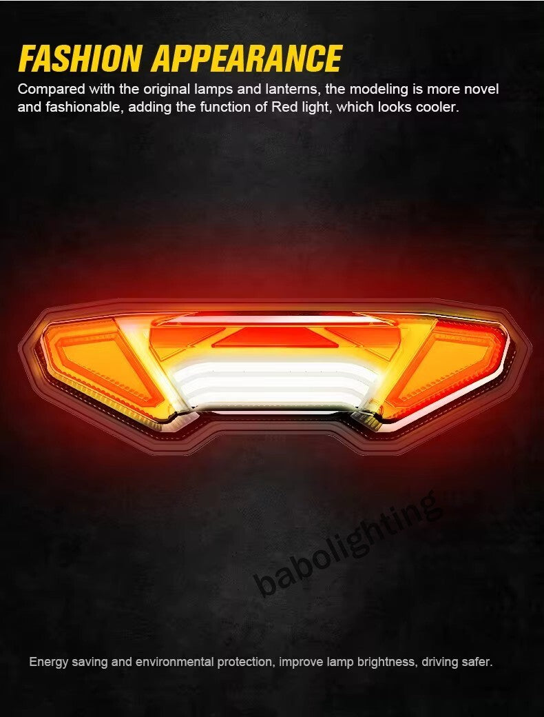 for YAMAHA FZ09 MT09 FJ09 FZ10 MT10 Tracer 7 / 9 Led Tail Light with w/ Turn Signals