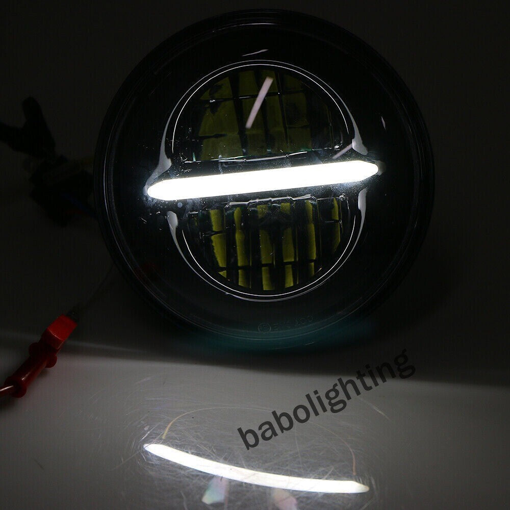 5,75 zoll Led Motorrad runder Hauptscheinwerfer für Harley mit Halo Tagfahrlicht Fernlicht mit Elektronische Zertifizierung