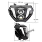 Für Yamaha MT09 MT-09 FZ09 2014 2015 2016 E24 LED Scheinwerfer mit Fern- und Abblendlicht Tagfahrlicht Plug&Play