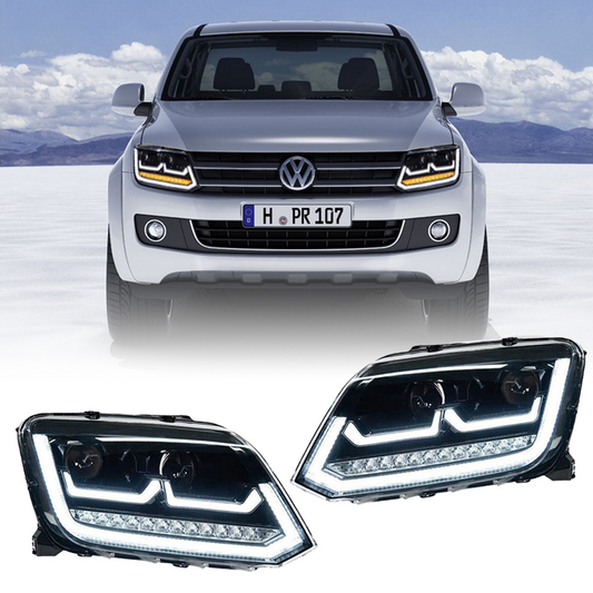 Für VW Amarok 2010-2022 LED Scheinwerfer Montage DRL Sequential Turn Frontleuchte