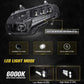 LED Adjustable Beam Headlight with Daytime Running Lights Hi/Lo Beam for Honda Gold Wing GL1800 2001-2017