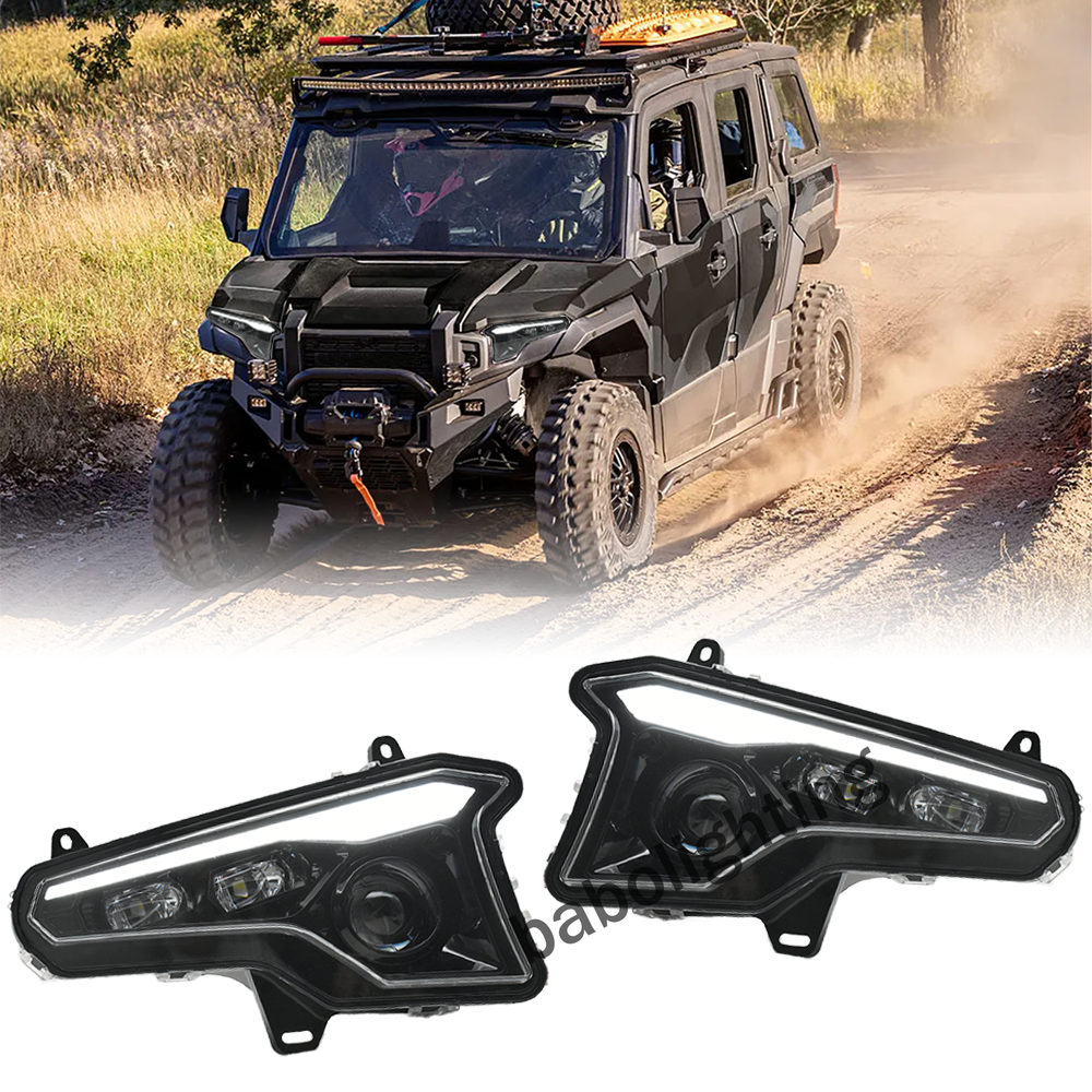 LED Headlights with Hi-Lo Beam Turn signal DRL for Polaris XPEDITION XP / ADV / 5 Ultimate / NorthStar 2024+