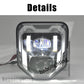 LED Headlight with DRL High Low Beam for Husqvarna 2024 2025 TE FE 250 350 450 501 701 Enduro SuperMoto