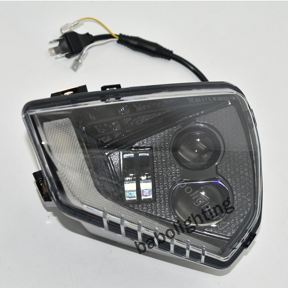 DOT LED Headlights with Turn Signal DRL for Can Am Ryker 600 900 Sport Rally 2019-2025