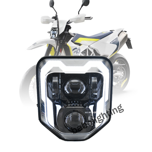LED Headlight with DRL High Low Beam for Husqvarna 2024 2025 TE FE 250 350 450 501 701 Enduro SuperMoto