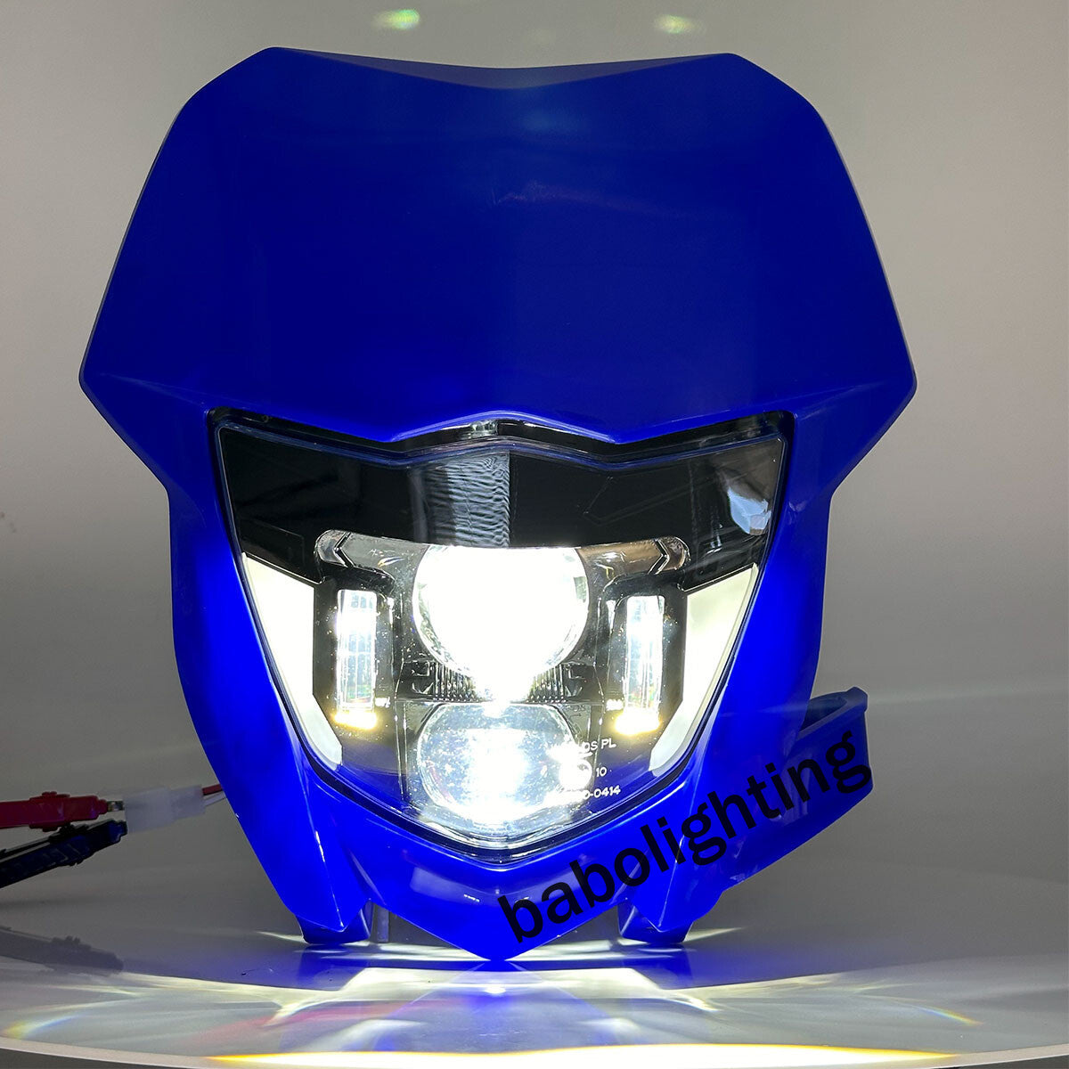 LED Headlight with DRL Hi/Low Beam w/ Blue Fairing for Yamaha WR 450 450F WR 250 250F 2002-2025
