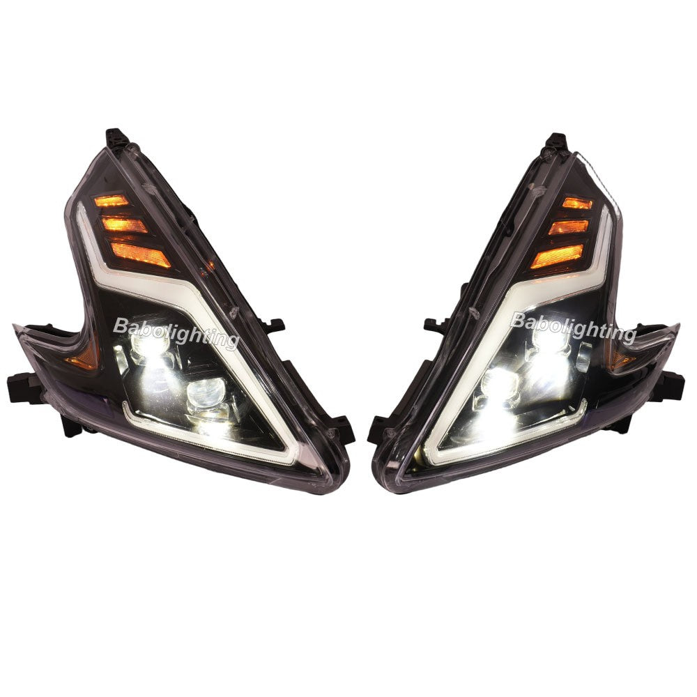 LED Headlights with DRL Hi/Low Beam Turn Signal for Nissan 370Z Fairlady Z34 2009-2021