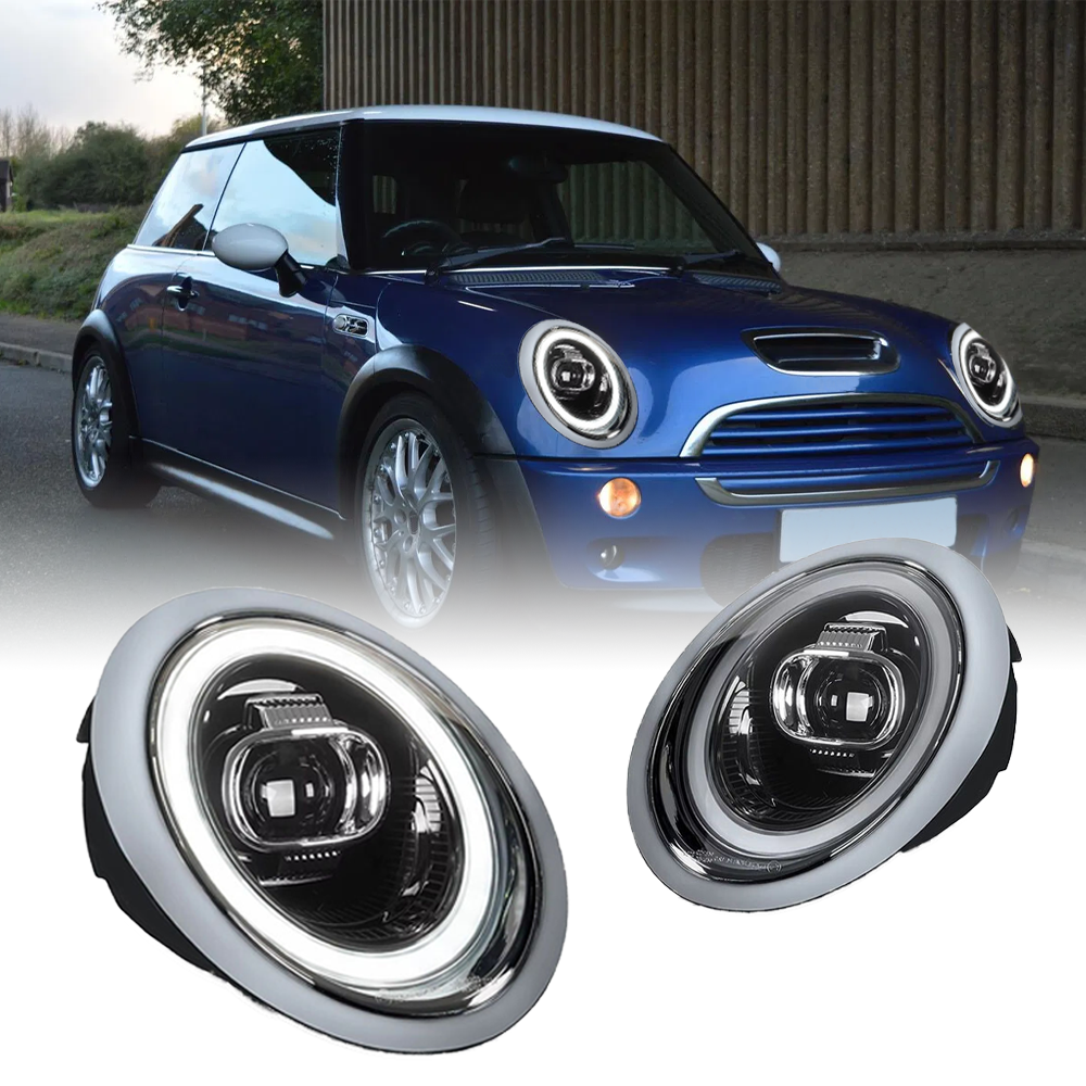 für Mini Cooper R50 R52 R53 2001-2007 LED Scheinwerfer DRL Hi/Lo Strahl Blinker