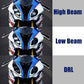 E-Mark LED Headlight Assembly with Hi/Lo Beam Daytime Running Light for BMW S1000RR 2015 2016 2017 2018