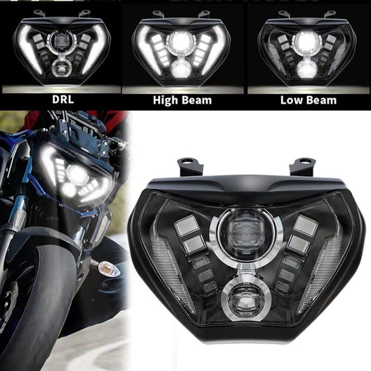 LED Headlight Assembly w/DRL for Yamaha MT09 FZ09 2014 2015 2016