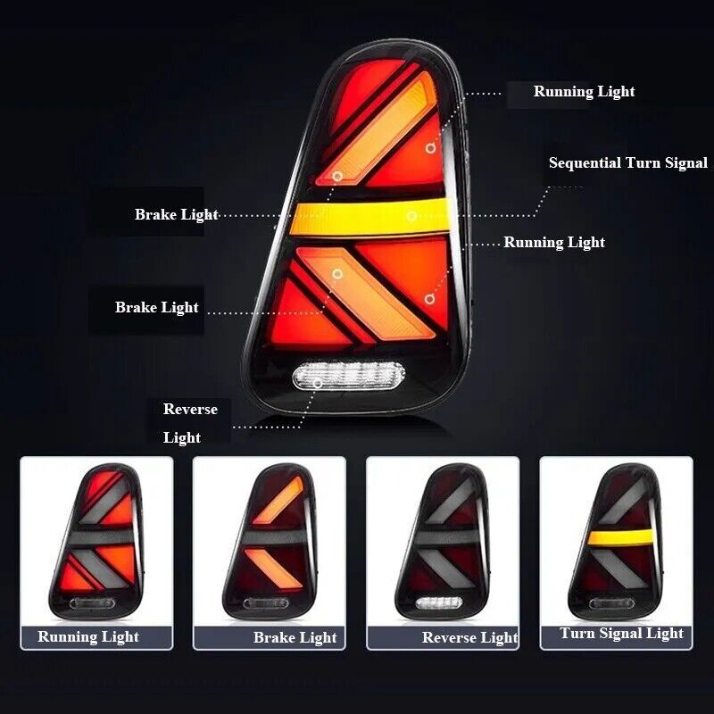 LED Rückleuchten Bremslicht Blinker Lampe Für Mini Cooper R50 R52 R53 2001-2006