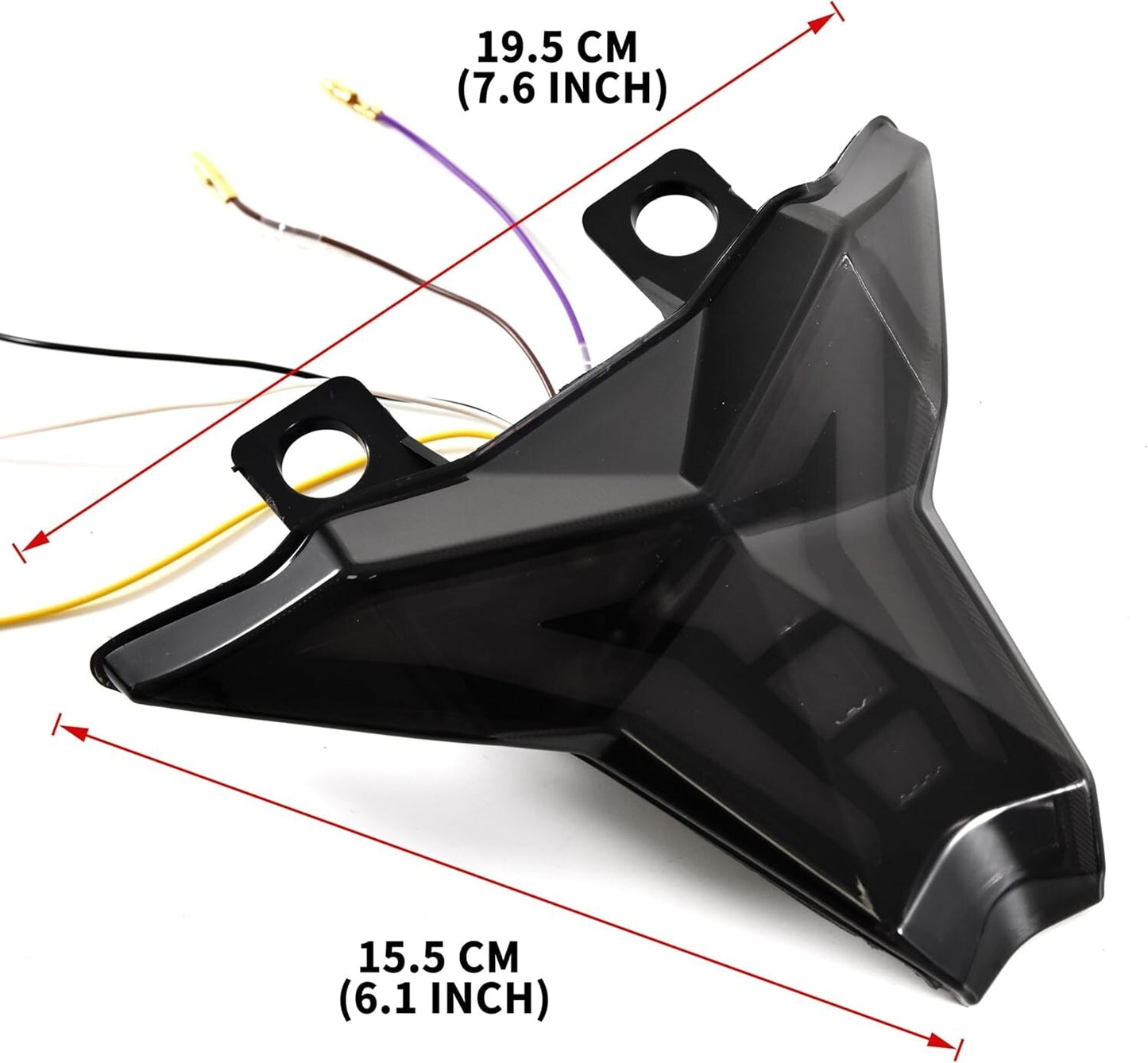 For 2019-24 Kawasaki Ninja ZX-6R ZX-10R Integrated LED Tail Light w/ Turn SMOKED