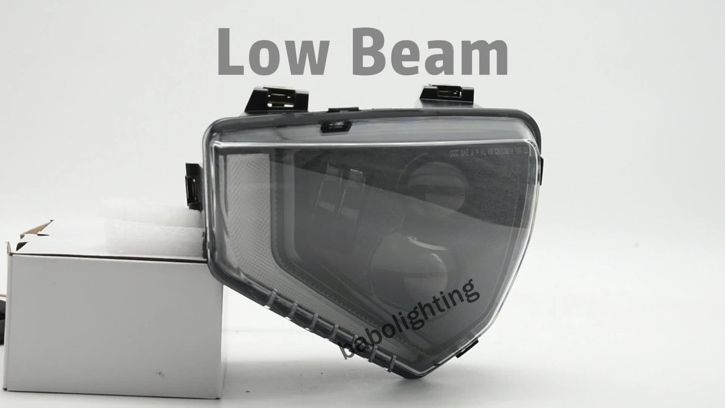 DOT LED Headlights with Turn Signal DRL for Can Am Ryker 600 900 Sport Rally 2019-2025