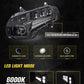 LED Adjustable Beam Headlight with Daytime Running Lights Hi/Lo Beam for Honda Gold Wing GL1800 2001-2017