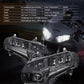 LED Adjustable Beam Headlight with Daytime Running Lights Hi/Lo Beam for Honda Gold Wing GL1800 2001-2017