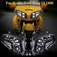 LED Adjustable Beam Headlight with Daytime Running Lights Hi/Lo Beam for Honda Gold Wing GL1800 2001-2017