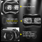 LED Headlight with DRL Hi-Lo Beam E-Approval Plug & Play for BMW F650 f700 F800 GS F800 R