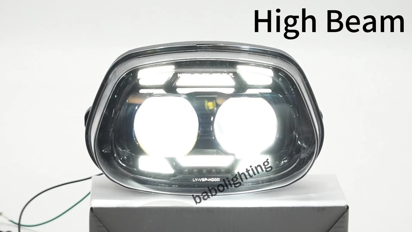 For Vespa Sprint 50 125 150 2017-25 Elettrica 23-25 LED Headlight DRL Hi/Lo Beam