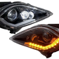 Pair LED Headlights For 2006-2024 YAMAHA RAPTOR YFZ 450 700R YFM 250 350 700