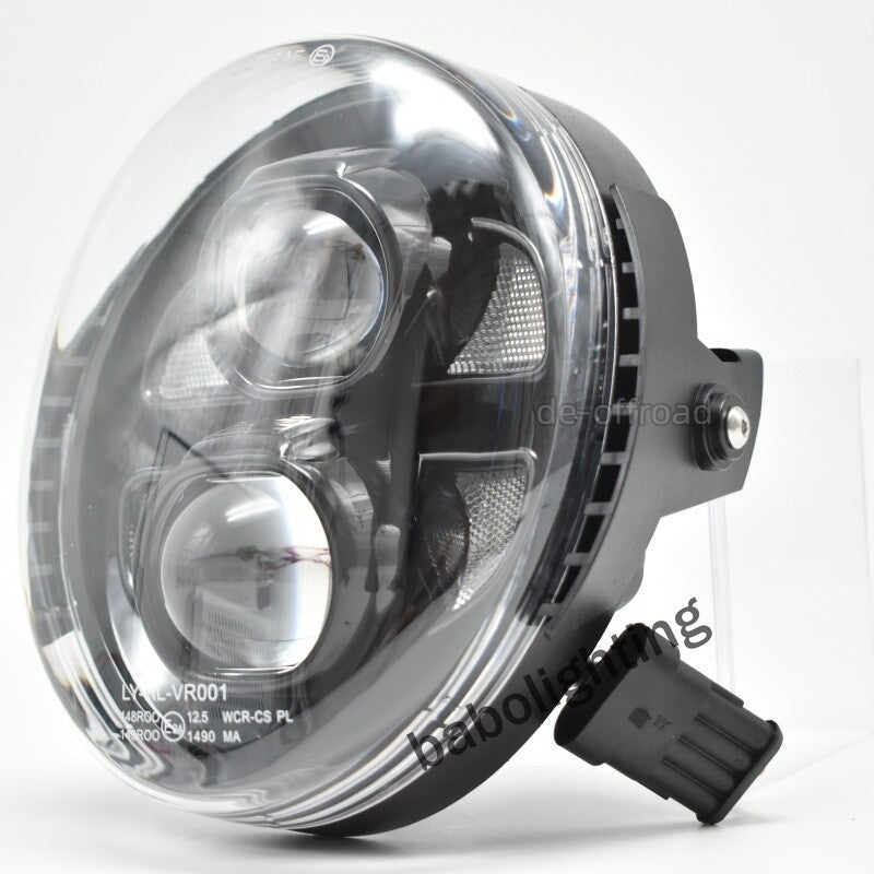 für Harley V-Rod 2002-2017 E24 LED Scheinwerfer mit Tagfahrlicht Fernlicht Abblendlicht