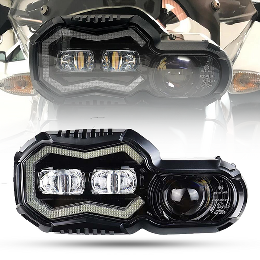 LED Headlight with DRL Hi-Lo Beam E-Approval Plug & Play for BMW F650 f700 F800 GS F800 R