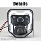 LED Headlight with DRL High Low Beam for Husqvarna 2024 2025 TE FE 250 350 450 501 701 Enduro SuperMoto