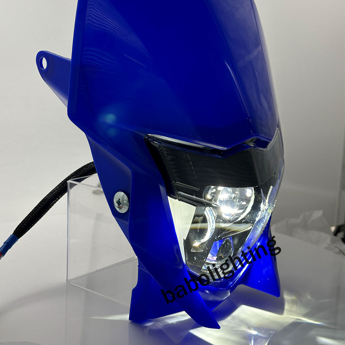 LED Headlight with DRL Hi/Low Beam w/ Blue Fairing for Yamaha WR 450 450F WR 250 250F 2002-2025
