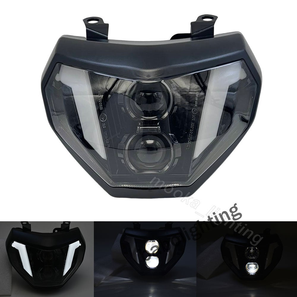 Für Yamaha MT09 MT-09 FZ09 2014 2015 2016 E24 LED Scheinwerfer mit Fern- und Abblendlicht Tagfahrlicht Plug&Play