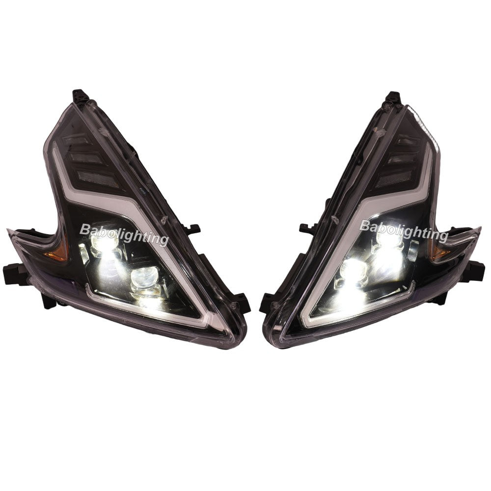 LED Headlights with DRL Hi/Low Beam Turn Signal for Nissan 370Z Fairlady Z34 2009-2021
