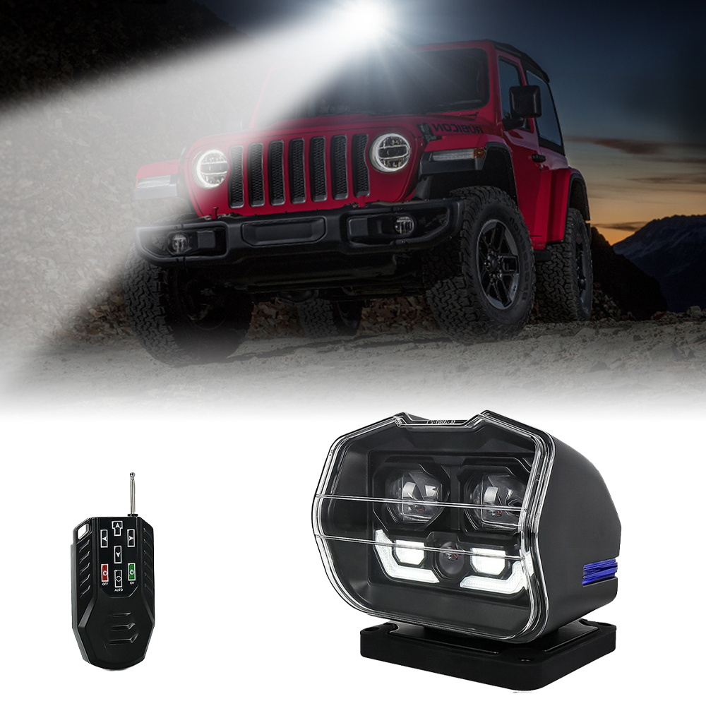 Laser Search Light 360 Degree Remote Control LED Spotlight Marine Boat Offroad