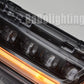Quadruple LED Projector Fog Lights w/ Turn Signal DRL For 2021 2022 2023 Ford F150 F-150