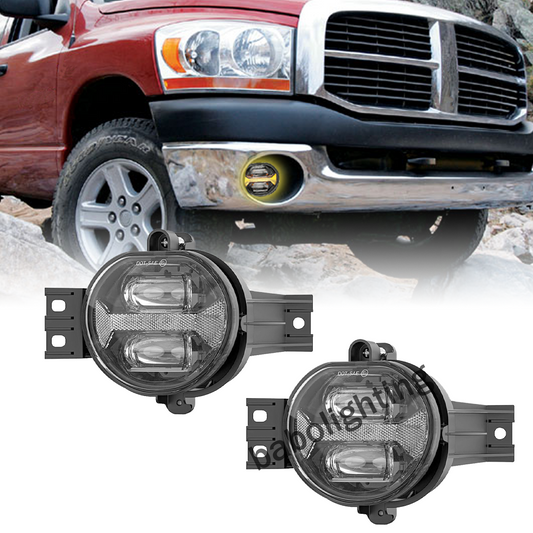LED Nebelscheinwerfer Auto mit Gelb DRL Für Dodge Ram 1500 02-08 Ram 2500 3500 03-09