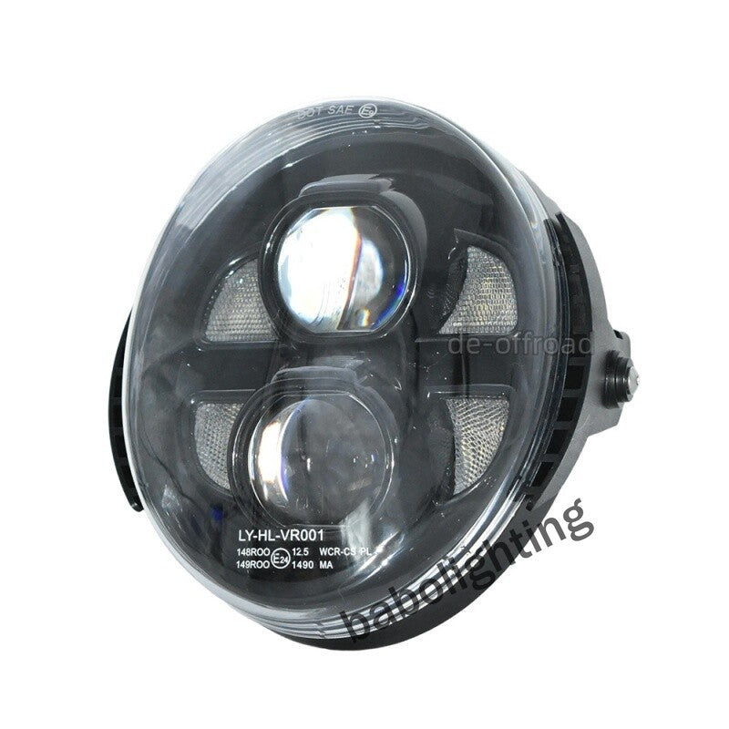 für Harley V-Rod 2002-2017 E24 LED Scheinwerfer mit Tagfahrlicht Fernlicht Abblendlicht