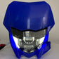 LED Headlight with DRL Hi/Low Beam w/ Blue Fairing for Yamaha WR 450 450F WR 250 250F 2002-2025