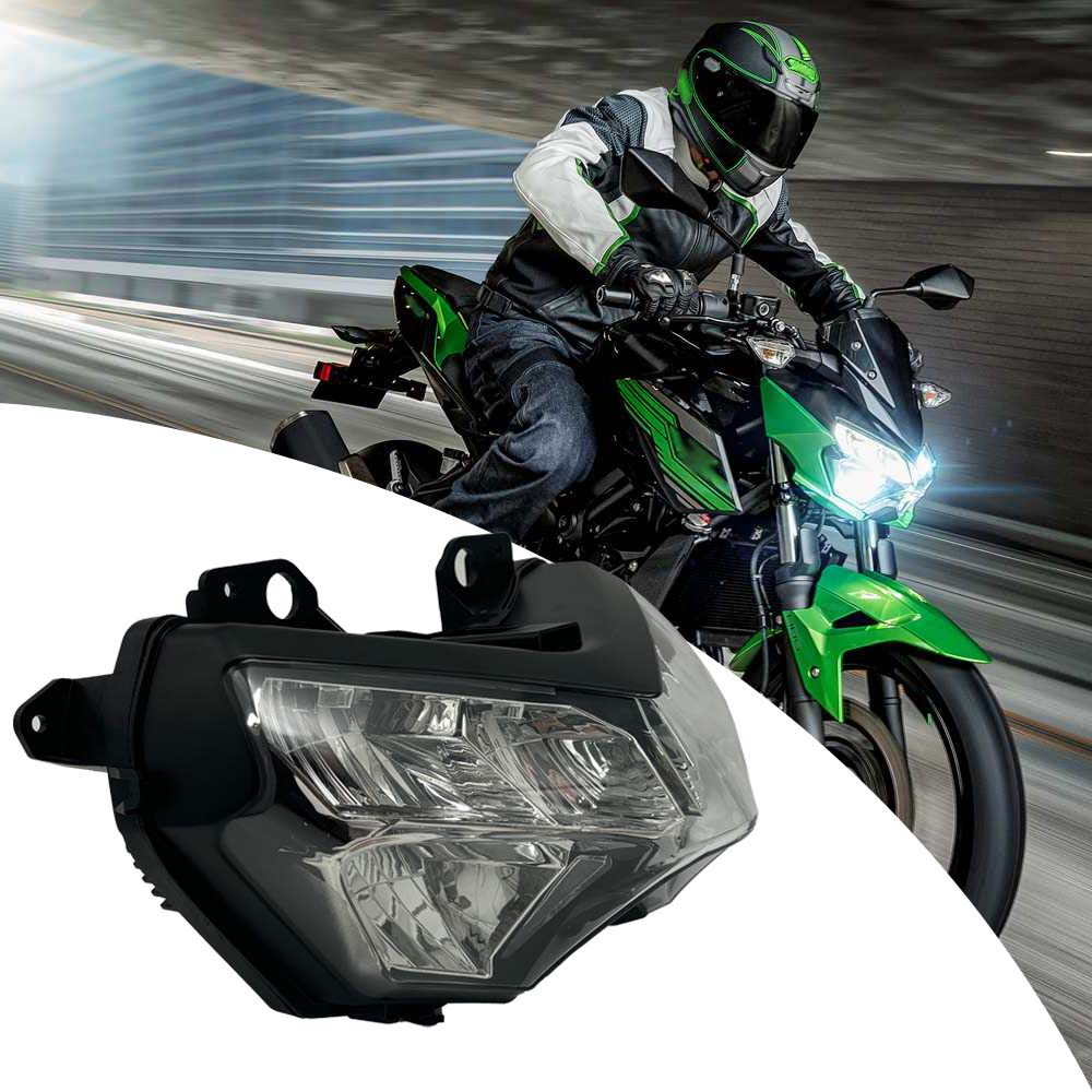 LED Headlight Head Light Assembly Hi/Lo Beam for Kawasaki Z900 Z400 Z650 2020-Up