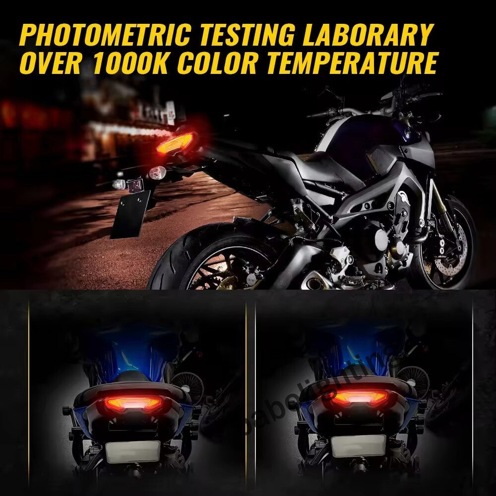 for YAMAHA FZ09 MT09 FJ09 FZ10 MT10 Tracer 7 / 9 Led Tail Light with w/ Turn Signals