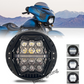 For Harley Touring Street Glide 2014-2023 Road King 7 inch LED Headlight with Hi-Lo Beam White DRL DOT/E24 Certification