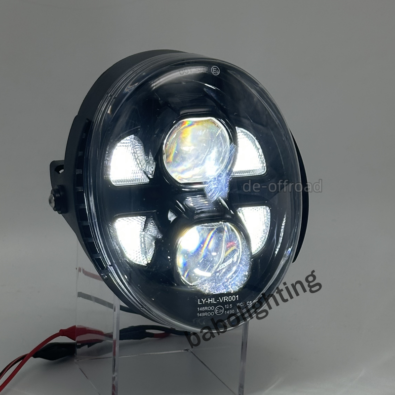 für Harley V-Rod 2002-2017 E24 LED Scheinwerfer mit Tagfahrlicht Fernlicht Abblendlicht