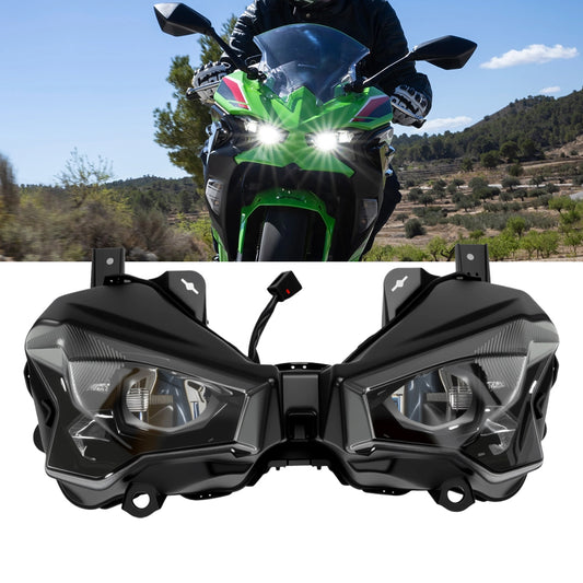 Motorcycle LED Headlight Assembly for KAWASAKI NINJA500 / Ninja500 SE ABS SE EX500 2024 2025 2026 High Low Beam Light