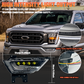 Pair LED Fog Light Lamps Assembly withTurn Signal DRL For Ford F150 2021 2022 2023 Left Driver and Right Passenger Side Fog Light(Yellow Beam)