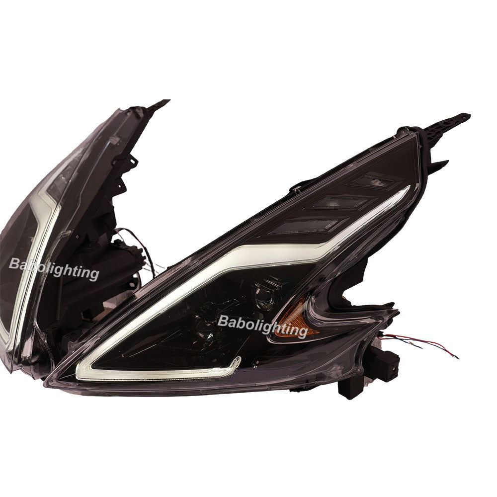 LED Headlights with DRL Hi/Low Beam Turn Signal for Nissan 370Z Fairlady Z34 2009-2021