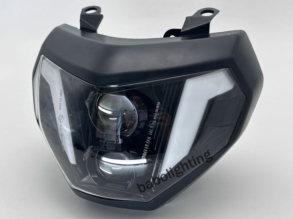Für Yamaha MT09 MT-09 FZ09 2014 2015 2016 E24 LED Scheinwerfer mit Fern- und Abblendlicht Tagfahrlicht Plug&Play