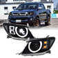 2*LED Headlights Assembly with W/ DRL Turn Signal High Low Beam for Toyota Hilux Vigo 2008-2011